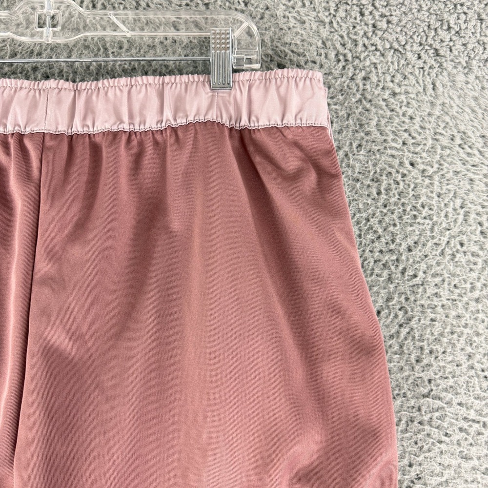 Nike Air Track Pants Womens XL Mauve Satin Trim Wide Leg Breakaway Snap Pants - Picture 9 of 12